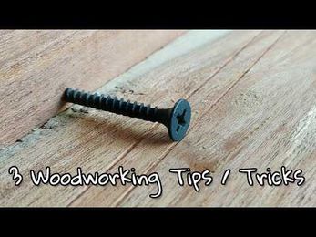 3 Amazing Woodworking Tricks / Tips..
