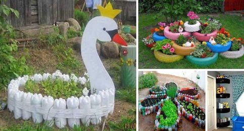Decor Units: 20 DIY Creative Ideas for Recycling Tires & Bottles