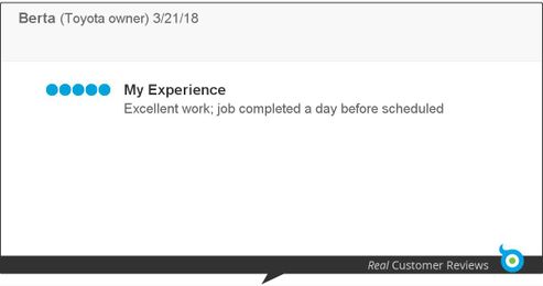 Read what other customers are saying about Telesis Collision Center, Inc..