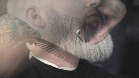 Skin Taper Haircut with Beard Shaping