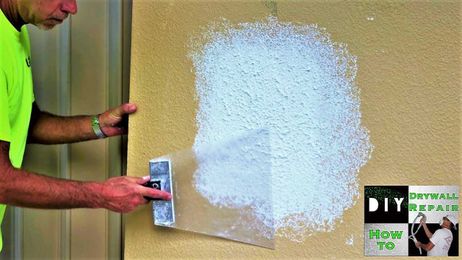 Easiest way to repair knockdown texture on a wall patch ever!