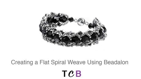 How to create a flat spiral weave using beadalon wire