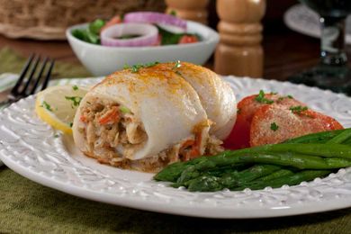 Seafood-Stuffed Fish Fillets