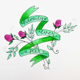 How to Draw Cascading Banner with Roses
