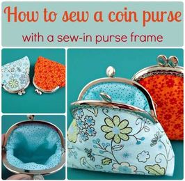 How to sew a coin purse with a sew-in purse frame