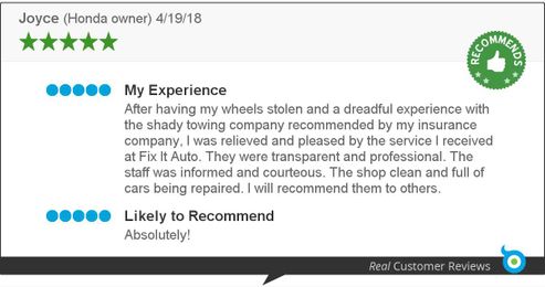 Read what other customers are saying about Fix Auto Chicago.