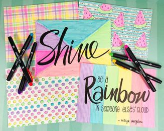 Create Five Fun Backgrounds with MONO Edge Highlighters