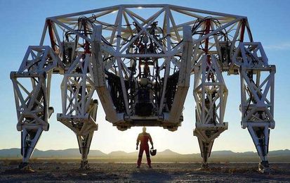 Prosthesis Exoskeleton, A Giant 15' Tall, 8000 Pound Mech Suit That Can Reach a Top Speed of 20 MPH