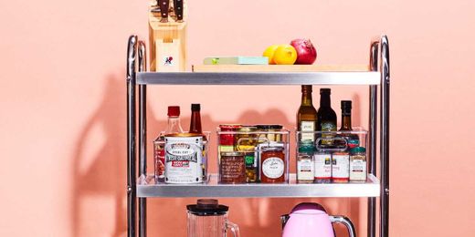 How to Turn a Bar Cart Into a Mobile Prep Station