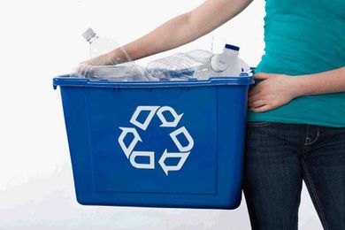What do recycling trucks do?