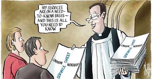 Time to retreat from throwaway liturgy
 
 
 
 
 