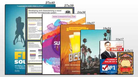 What are the Most Common Standard Poster Sizes?