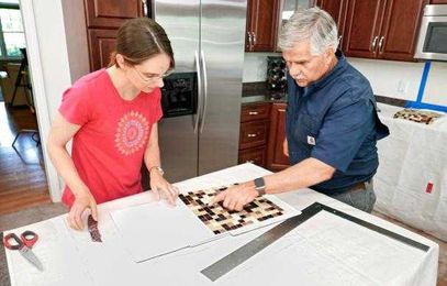 Easy Way to Tile a Backsplash