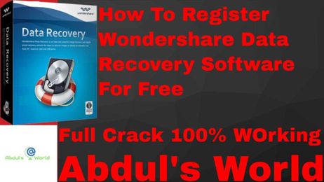 How To Register WonderShare Data Recovery Full Version For Free