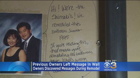 San Jose Couple Discovers Hidden Messages As They Remodel Home