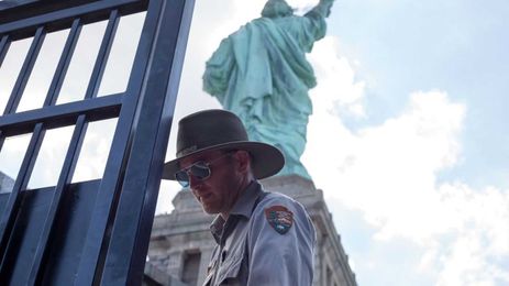 How do they clean the Statue of Liberty?