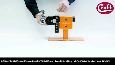 How To Use The B&W Tow and Stow Adjustable Tri-Ball Mount