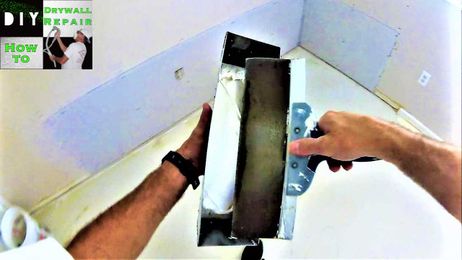 How to repair water damaged wall with an orange peel texture |