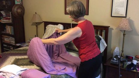 How to fold a fitted sheet with Alexander Technique