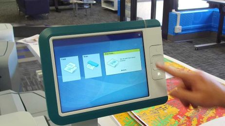 Oce Plotwave 450 How to Get a Meter Read