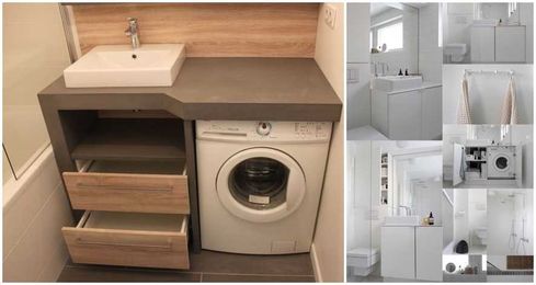 Small Bathrooms With Washing Machines (Tips & Advice)