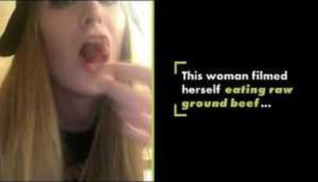 WATCH:  Woman Eats Raw Hamburger Meat Regularly