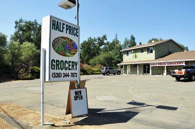 Half Price Grocery store — 'because that's what it is'