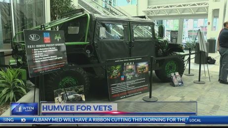 Custom built Humvee to help local veterans
