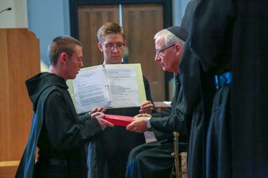 3 Men Clothed as Novices