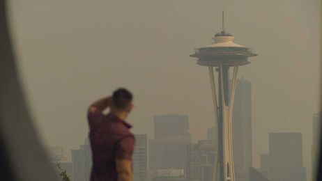 Where is the smoke around Puget Sound coming from?