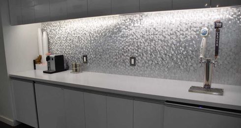 Finishing materials in metal, ceramic, glass tiles, and more