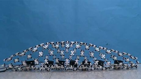 Worm-like robot utilizes 3D printed, modular mesh to squirm through pipes