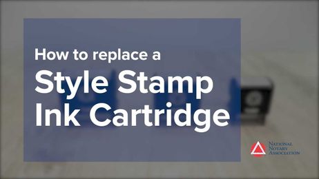 How To Replace A Style Stamp Ink Cartridge