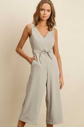Decker Cut Out Jumpsuit Pewter