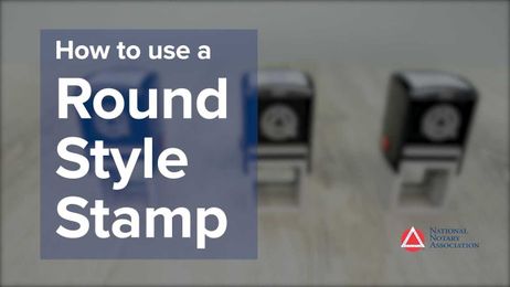 How To Use A Round Style Stamp