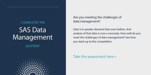 SAS Data Management Quotient