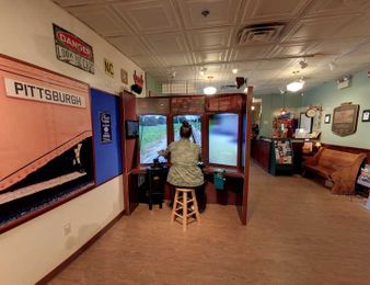 Ride the rails in a simulated experience