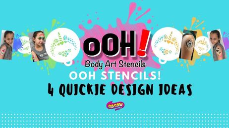 4 Fast Quickie Design Ideas Using Ooh Stencils