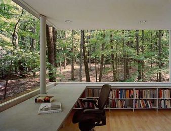 Have a wooded lot? Time to build a forest book nook!