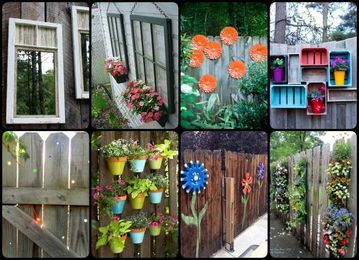30+ Cool Garden Fence Decoration Ideas