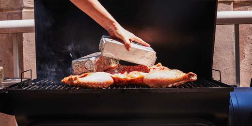 For the Crispiest, Juiciest Turkey, You Need a Grill (and a Bunch of Bricks)