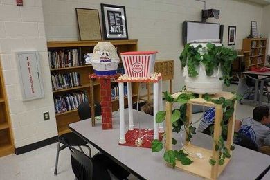 Students create water towers for STEM project