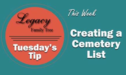 Creating a Cemetery List (Intermediate)