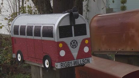 A personal story drives each of The Bus Box's Volkswagen-themed mailboxes