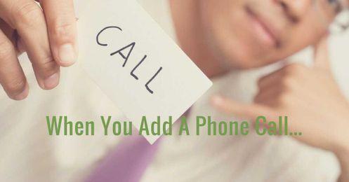 When You Add A Phone Call ...