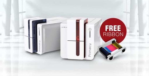 FREE ribbon with purchase of an Evolis Primacy printer!