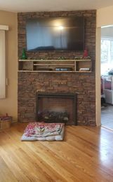 Creating a Stone Look Fireplace with Panels and Plywood