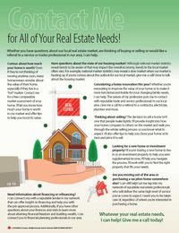 Contact Me for All of Your Real Estate Needs!