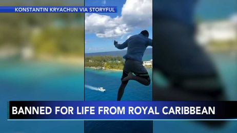 Royal Caribbean bans man who jumped from cruise ship