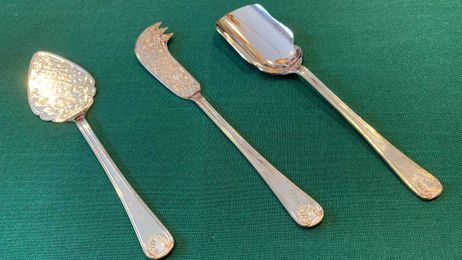 Woman inherits antique British serving utensils. Is it all right to use them?